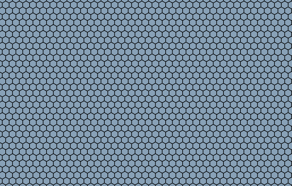 Continuous 25 Hexagons