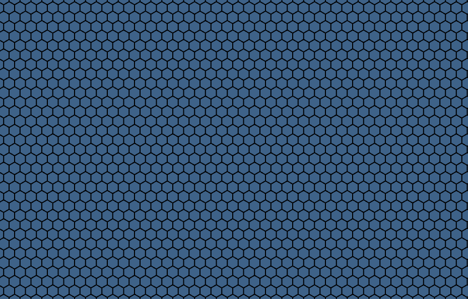 Continuous 25 Hexagons