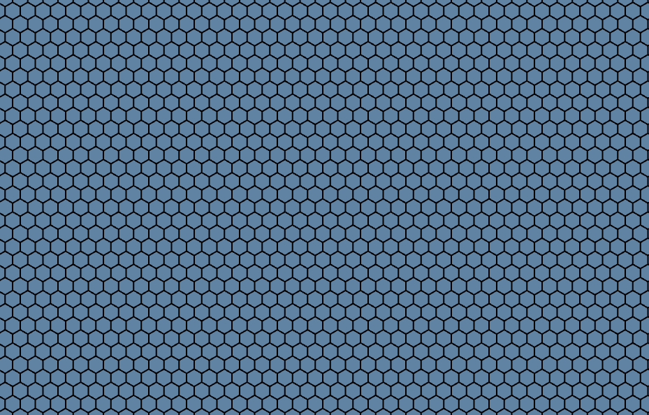 Continuous 25 Hexagons